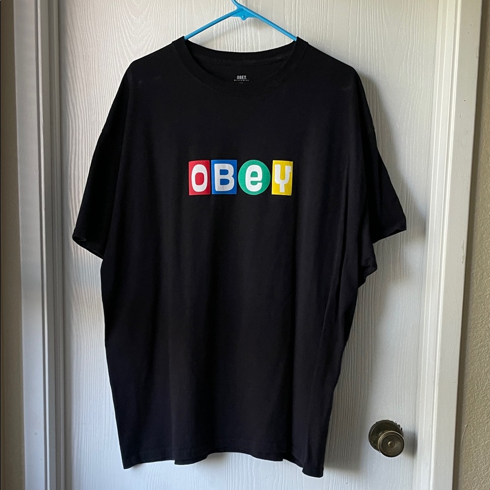 OBEY Toy Block Mens Black T-Shirt